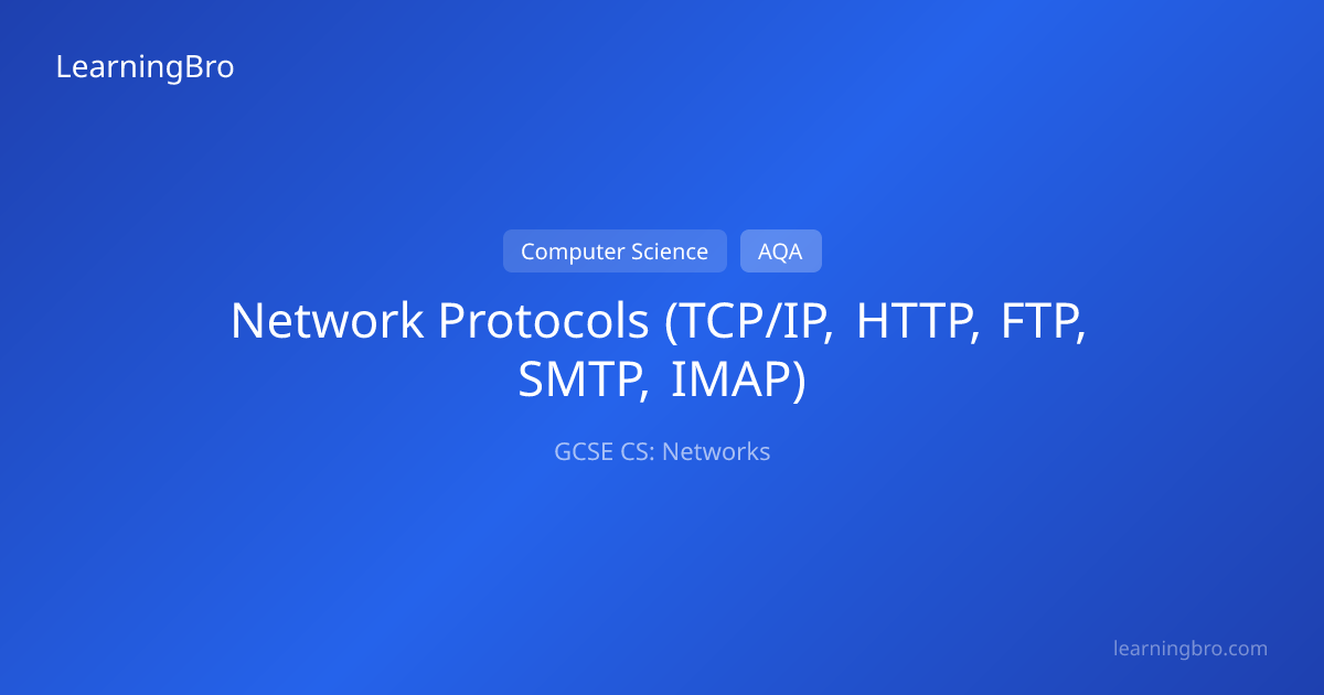 Network Protocols (TCP/IP, HTTP, FTP, SMTP, IMAP) | AQA | LearningBro